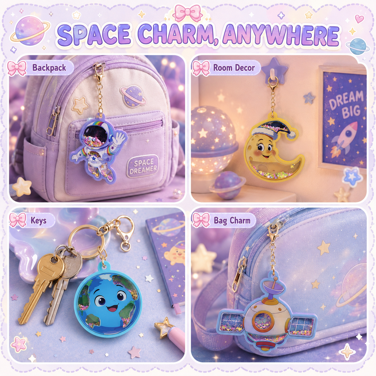 Space-themed DIY Punch Needle Kit for Kids
