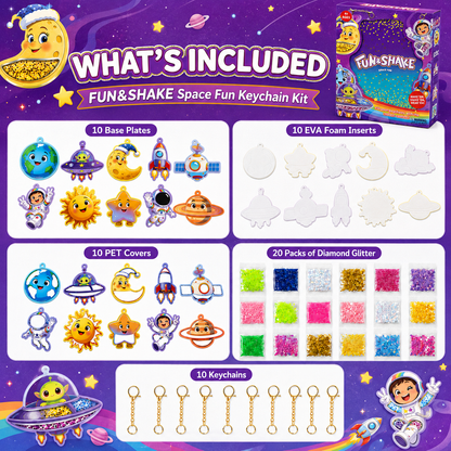 Space-themed DIY Punch Needle Kit for Kids