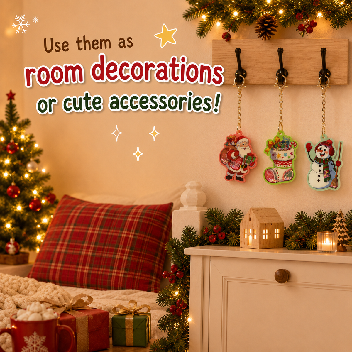 Fun DIY accessories with a Christmas theme