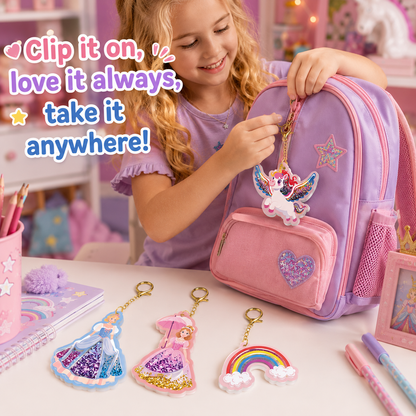 DIY Princess-Style Keychain Craft Kit for Kids