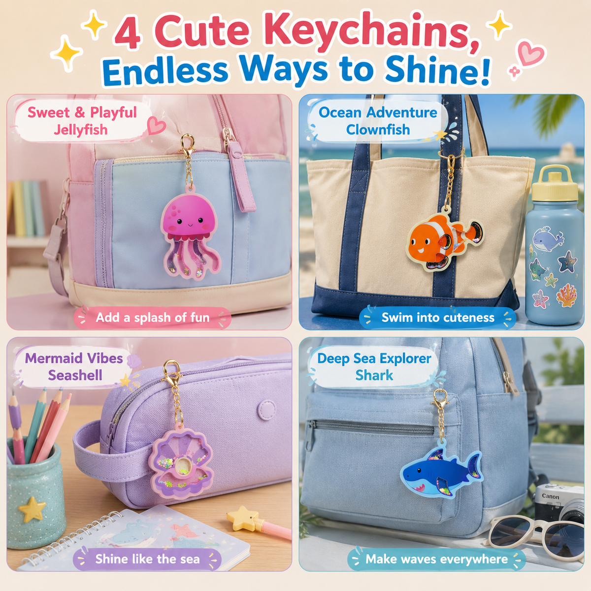 Fun ocean-themed DIY accessories